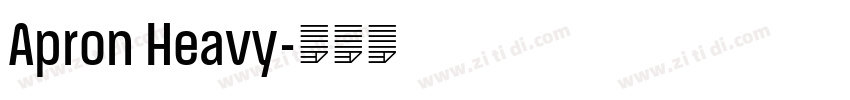 Apron Heavy字体转换